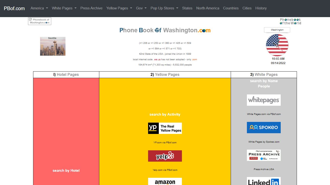 Phone Book of Washington.com - White Pages - Phone Numbers